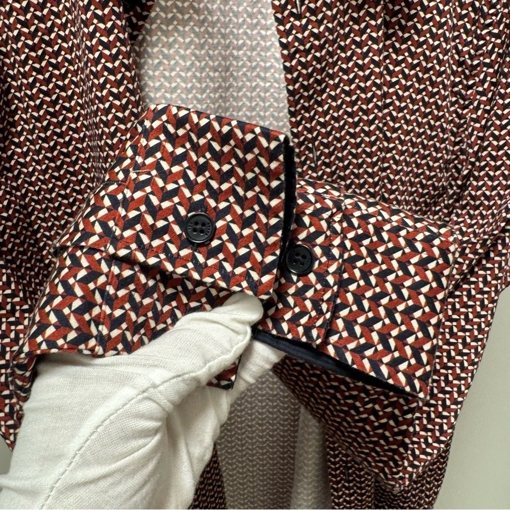 Ted Baker London Slim Fit Geometric Print Shirt (Size 4 / L) - Picture 7 of 13